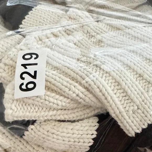 Quince Cropped Polo Sweater Womens Medium Ivory Black Striped Cotton Preppy - Picture 12 of 12